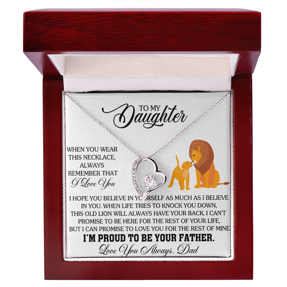 To My Daughter - You Have My Heart - Forever Love Necklace