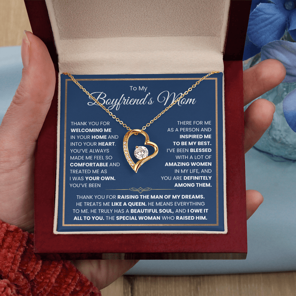To My Boyfriends Mom Necklace - Forever Love Jewelry