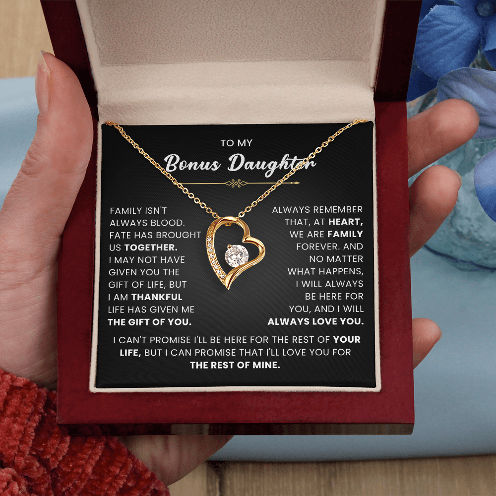 Bonus Daughter Gifts From Stepdad Stepmom With Heartfelt Message & Gift Box