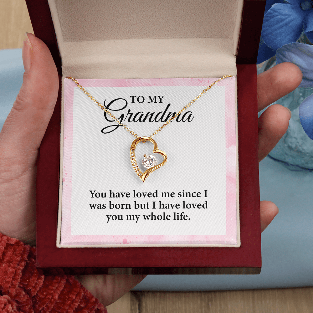 To My Grandma - I Have Loved You in My Whole Life, Necklace Gift for Her