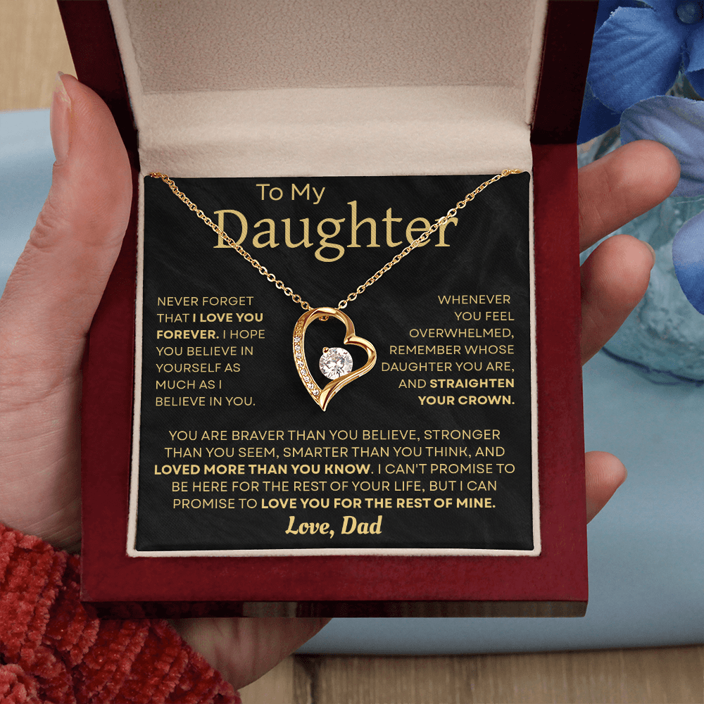 To My Daughter Necklace – Heartfelt Gift from Dad to Daughter