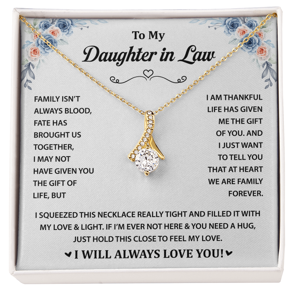 Gift for Granddaughter - I Will Always & Forever Love You - Alluring Beauty Necklace