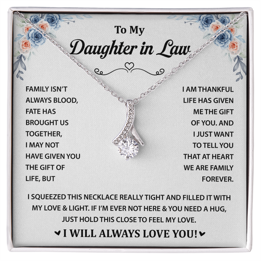 Gift for Granddaughter - I Will Always & Forever Love You - Alluring Beauty Necklace