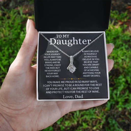 Daughter Graduation Necklace – Inspirational Gift from Dad