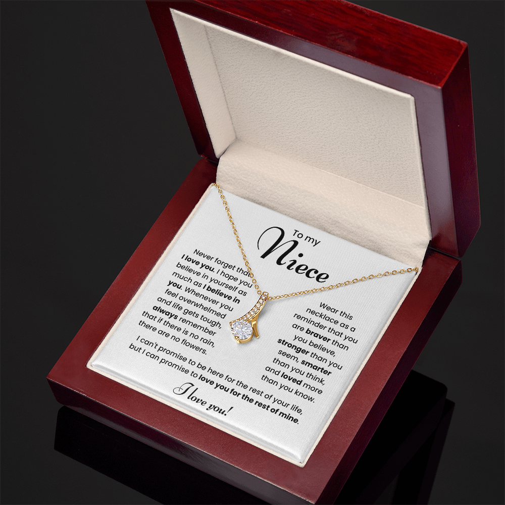 To My Niece Necklace – Meaningful Jewelry Gift from Aunt or Uncle