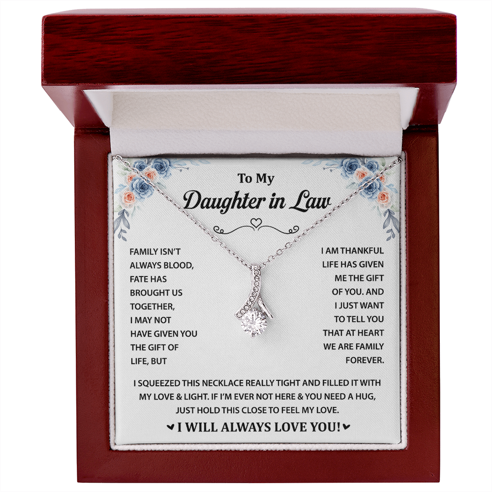 Gift for Granddaughter - I Will Always & Forever Love You - Alluring Beauty Necklace
