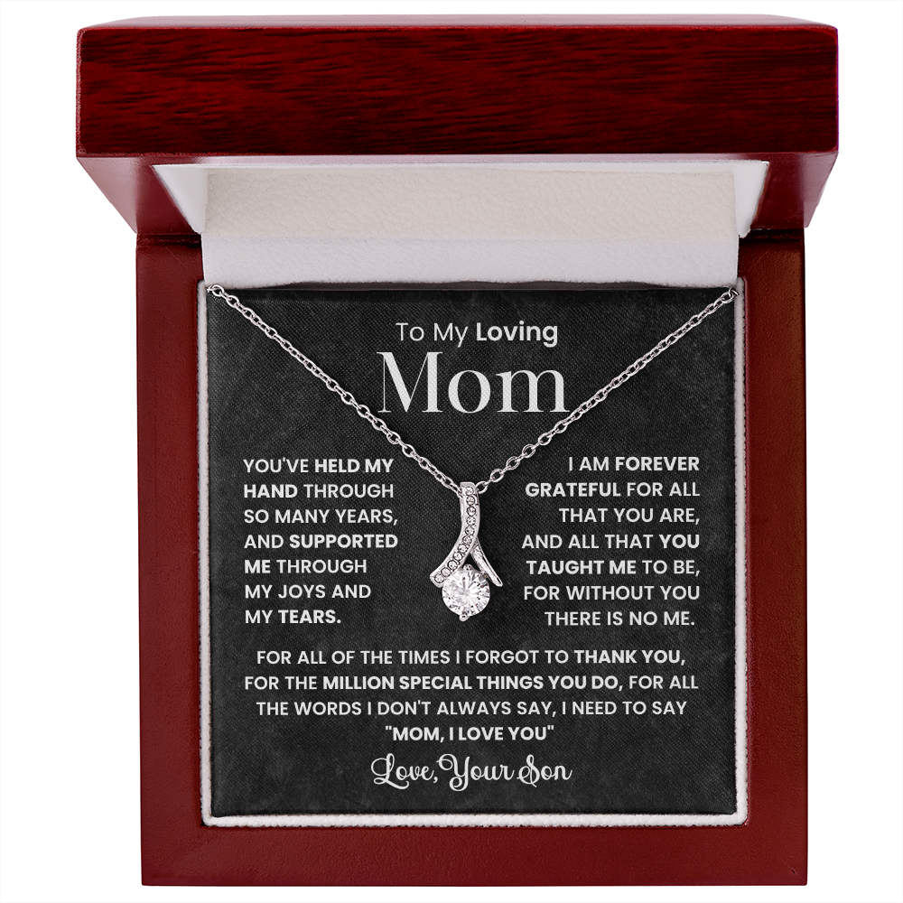 To My Best Mom - I Love You Mom - Forever Love Necklace