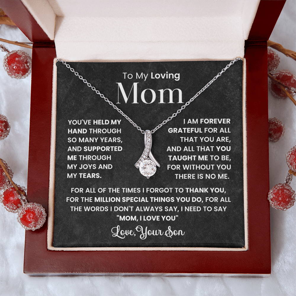 To My Best Mom - I Love You Mom - Forever Love Necklace