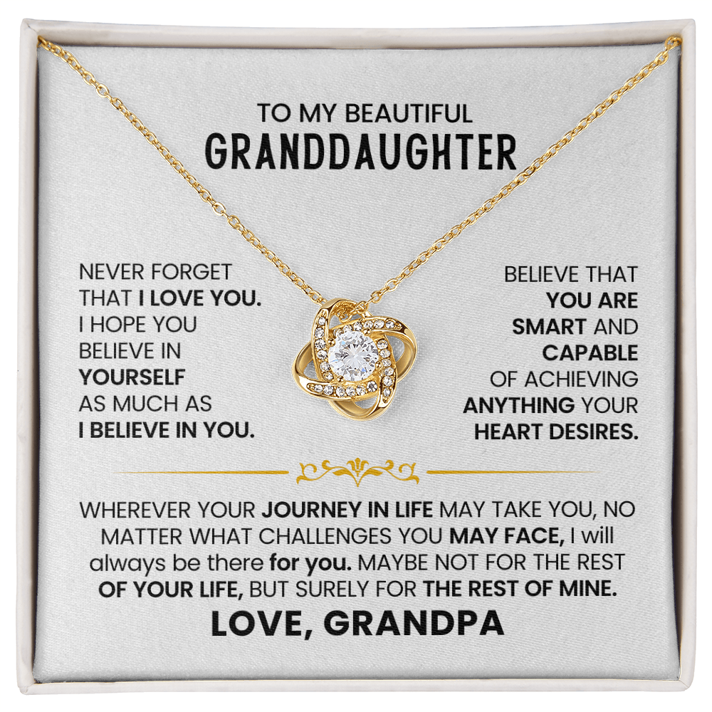 To My Granddaughter - Never Forget How Much I Love You
