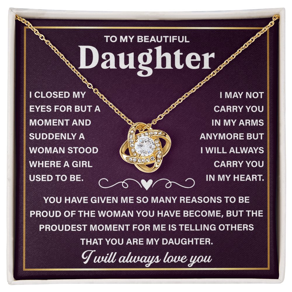 Gifts for Adult Daughters From Mum - Mother Daughter Jewelry - Love Knot Necklace