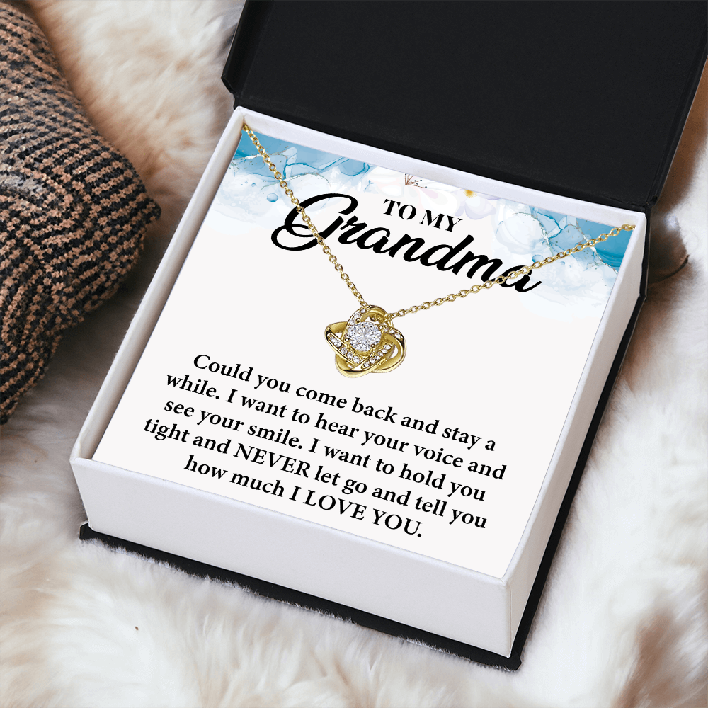 To My Beloved Grandma - in Every Quiet Moment, You Are in My Thoughts- Necklace