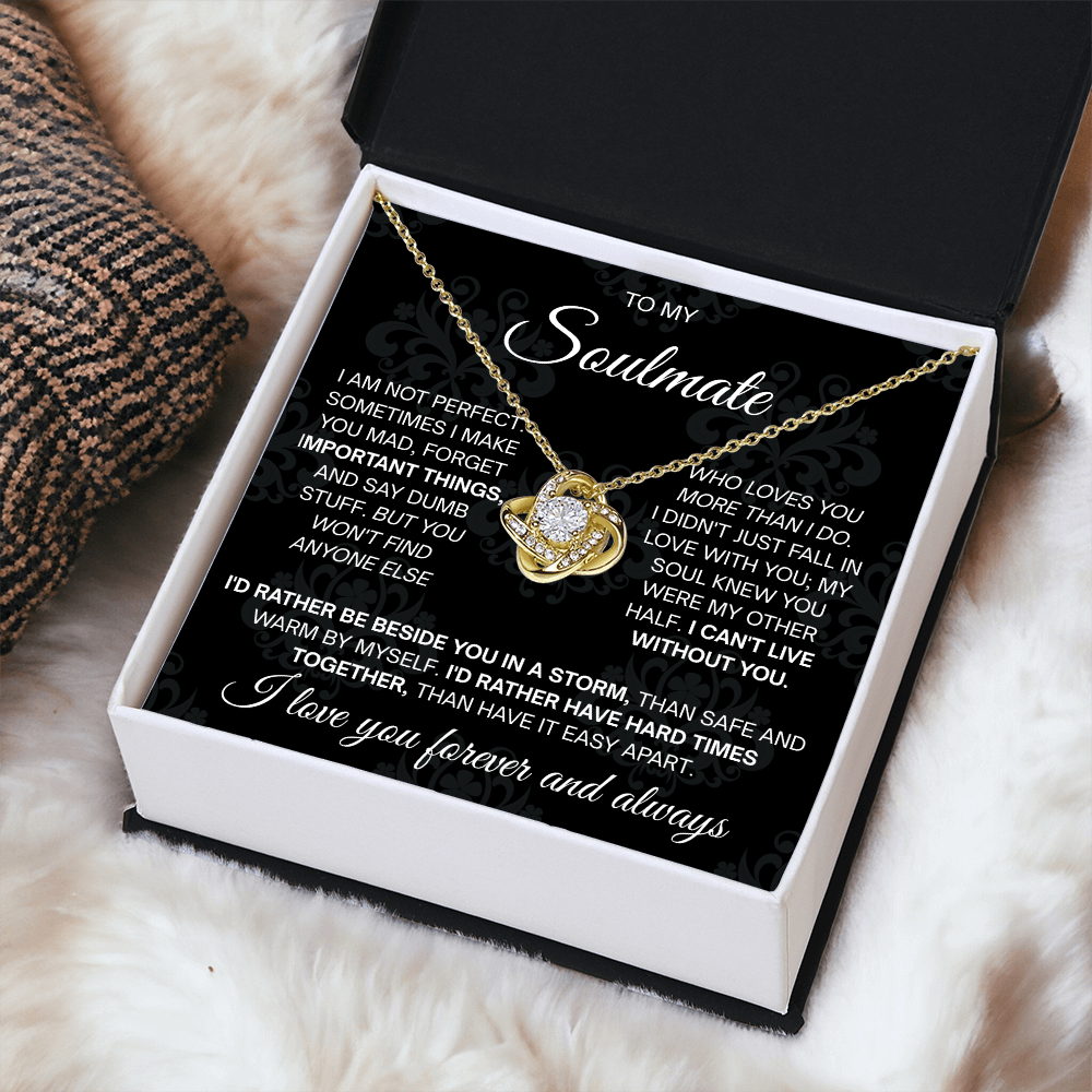 To My Beautiful Soulmate Necklace for Women, Necklace for Wife From Husband
