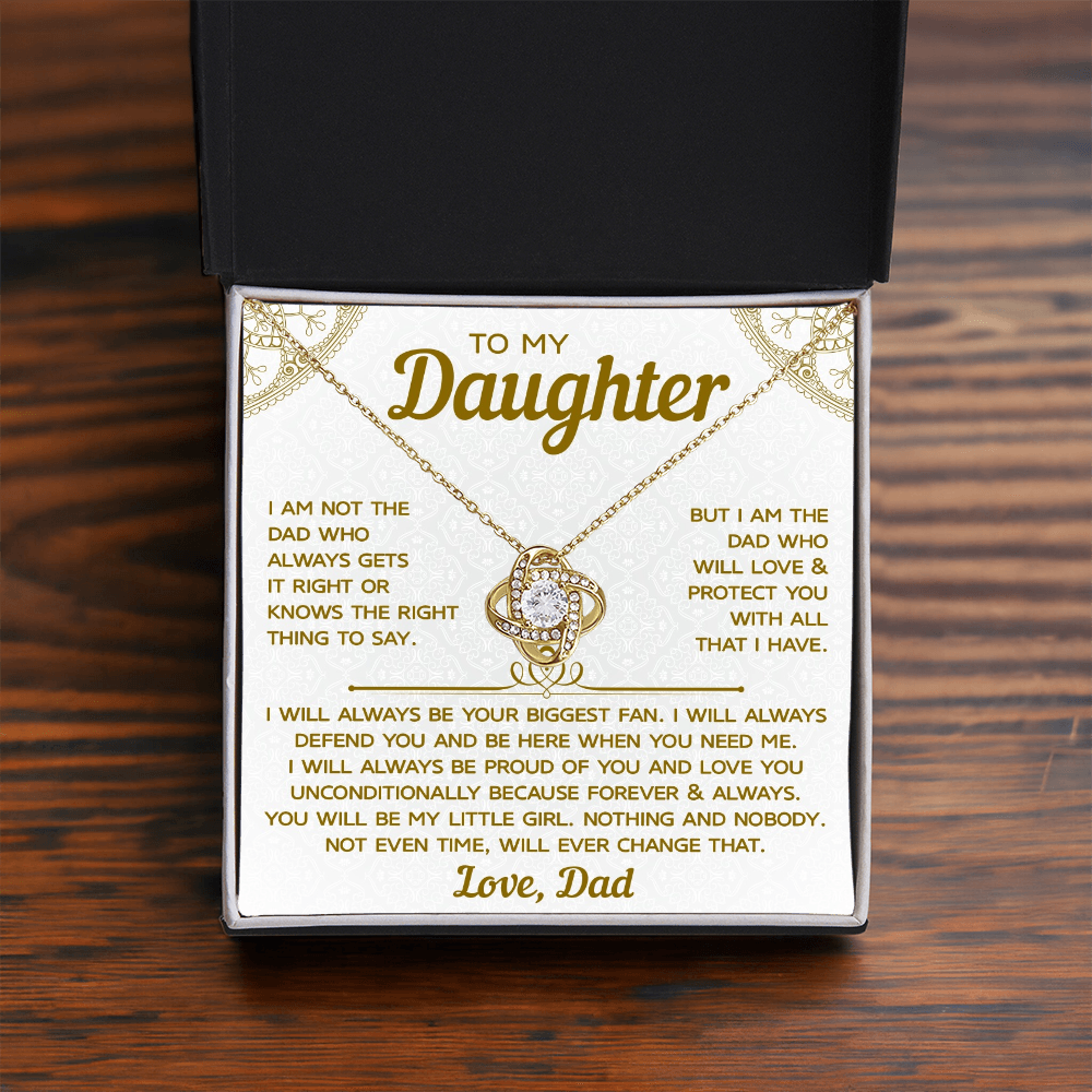 To My Daughter Necklace From Dad, Meaningful Necklaces for Women