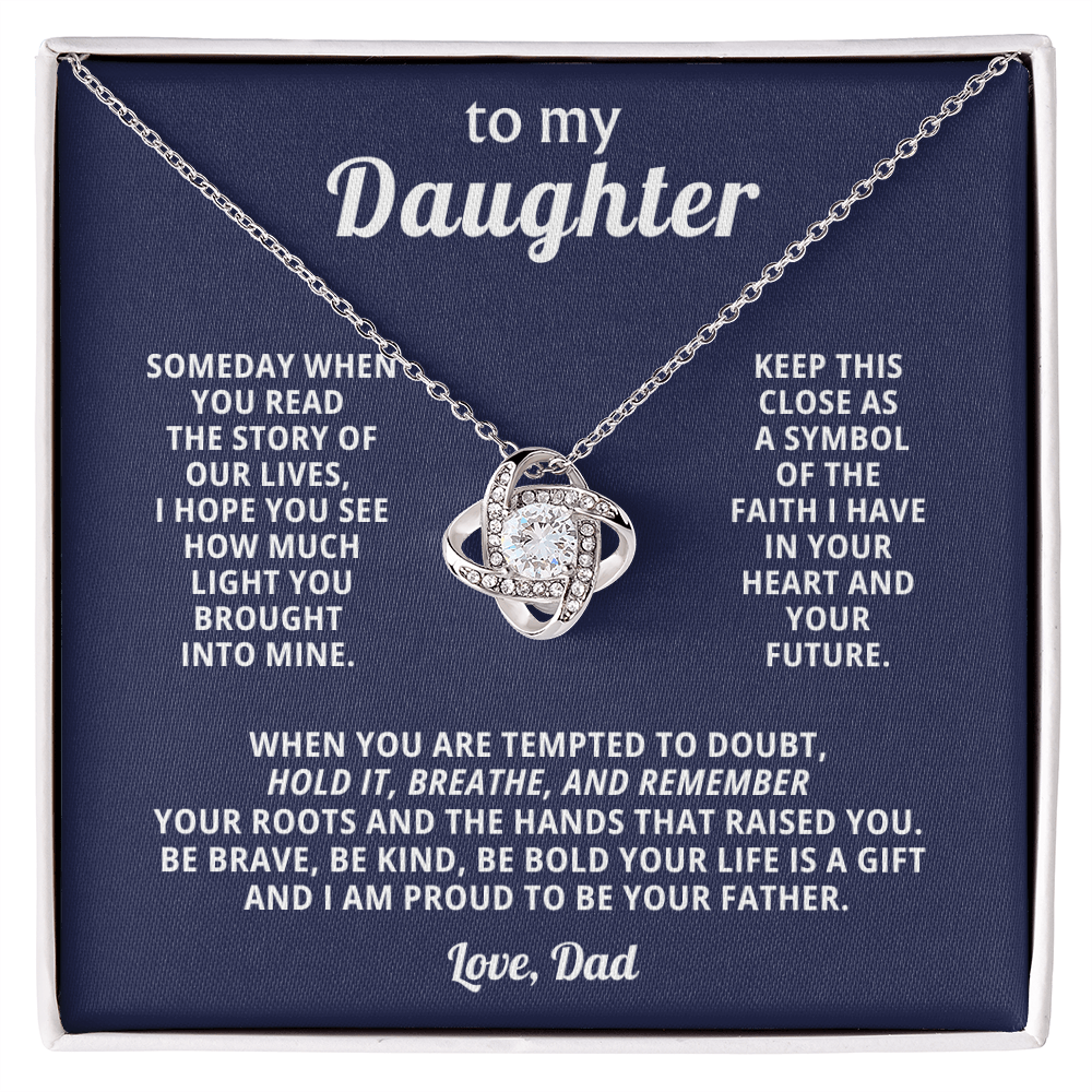 To My Beautiful Daughter -  Always Remember How Much I Love You - Necklace