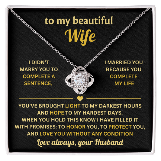 To My Wife - Never Forgot How Much I Love You, Romantic Gifts for Her