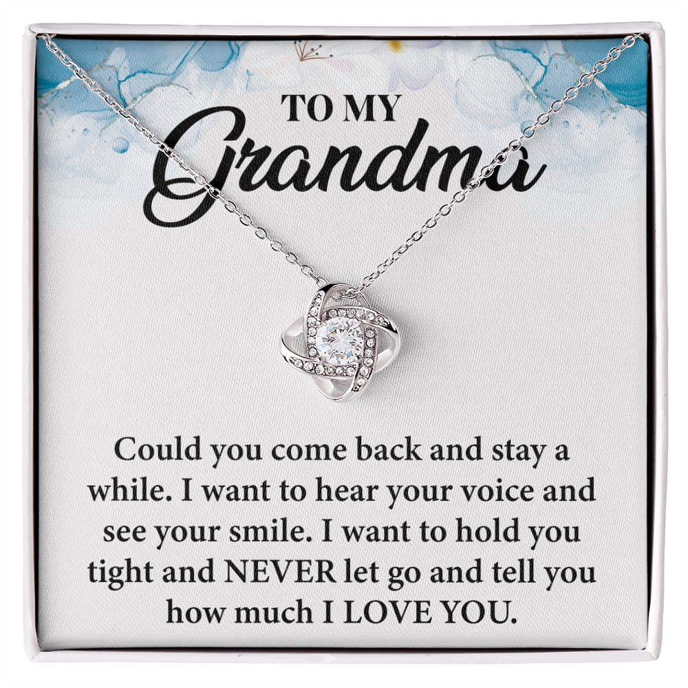 To My Beloved Grandma - in Every Quiet Moment, You Are in My Thoughts- Necklace