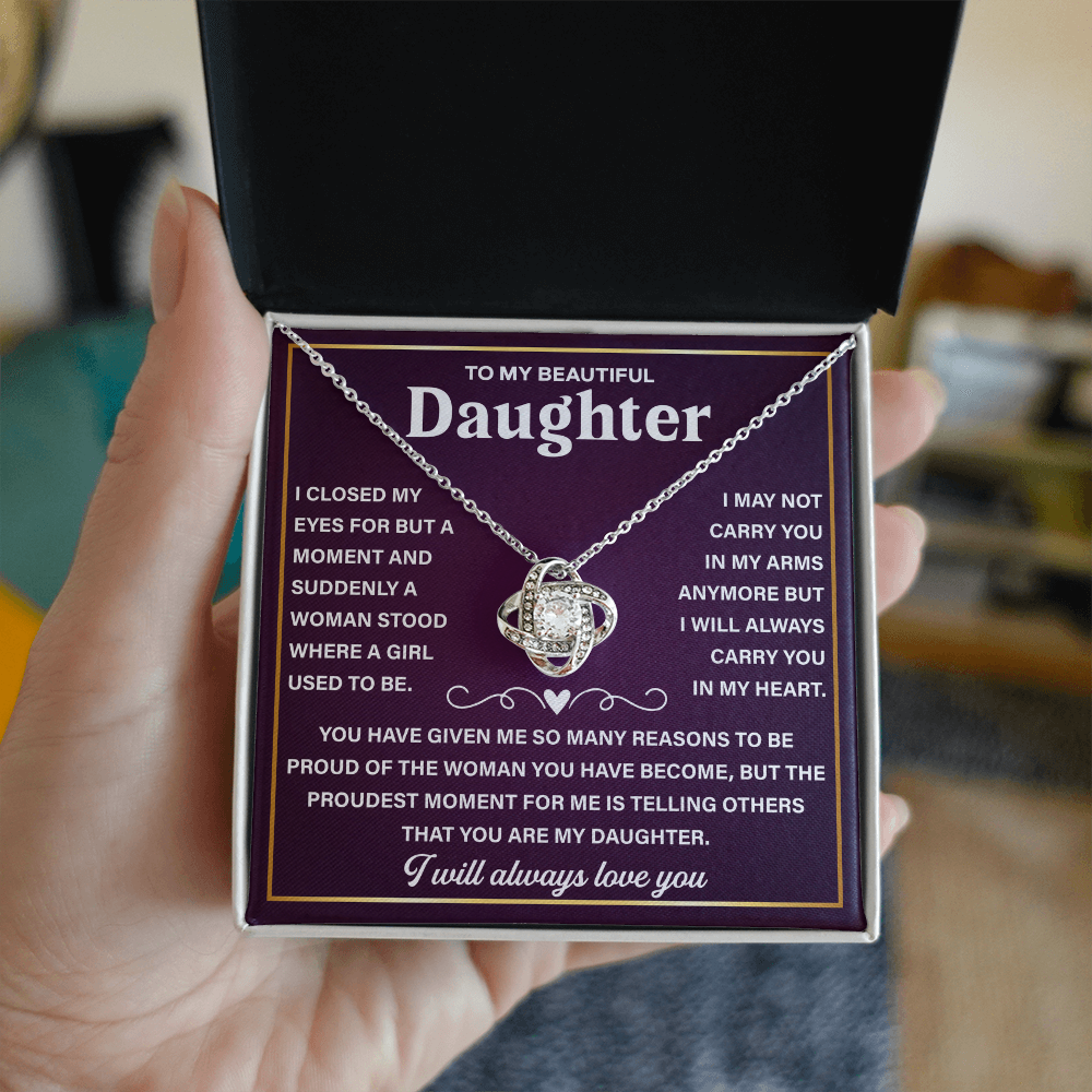 Gifts for Adult Daughters From Mum - Mother Daughter Jewelry - Love Knot Necklace