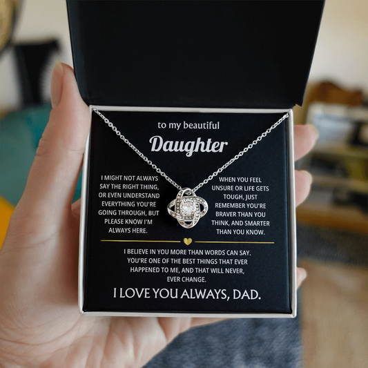 To My Amazing Daughter – You Are the Greatest Blessing in My Life – Jewelry Gift