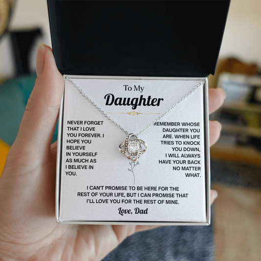 Daughter Graduation Necklace, You Will Always Be My Little Girl Necklace for Daughter From Dad