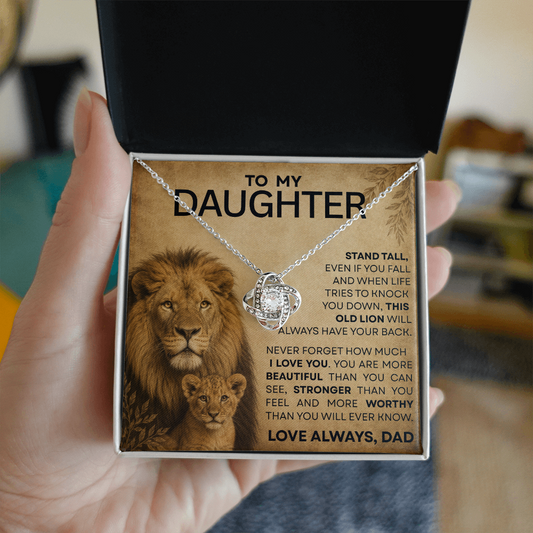 To My Fearless Daughter – Stay Brave, Strong & Unstoppable – Inspirational Keepsake Gift