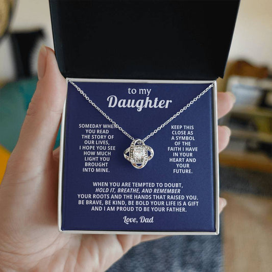 To My Beautiful Daughter -  Always Remember How Much I Love You - Necklace