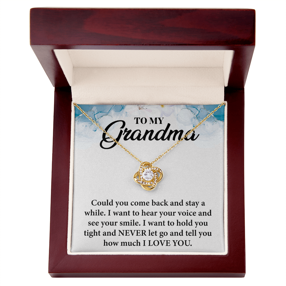 To My Beloved Grandma - in Every Quiet Moment, You Are in My Thoughts- Necklace