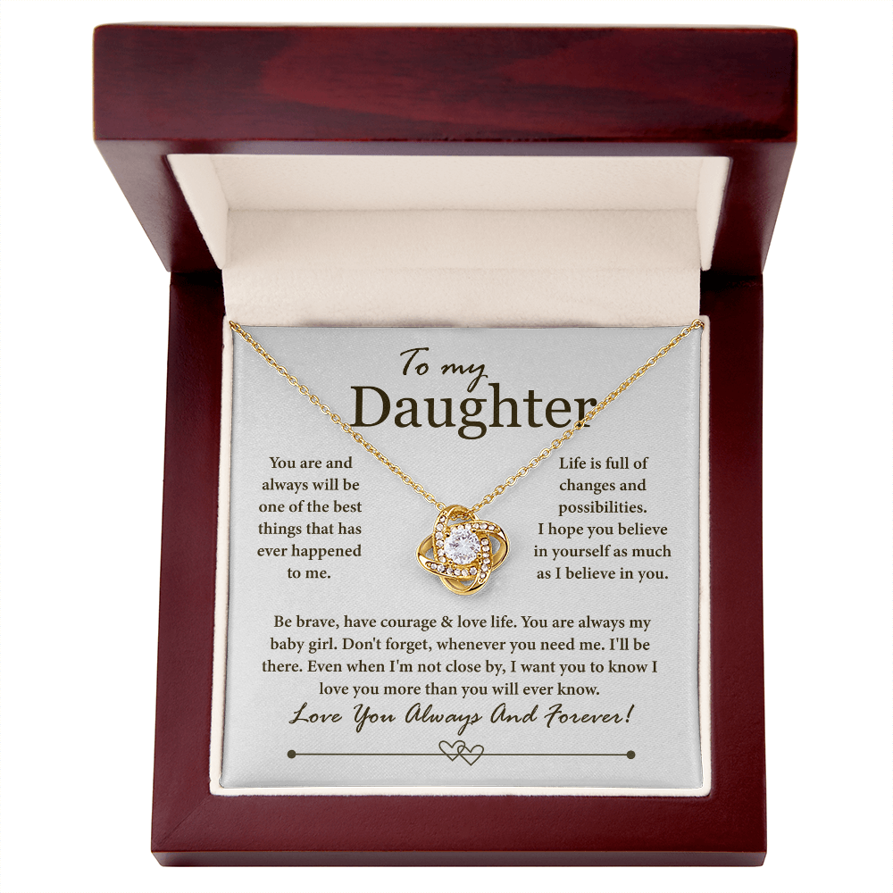 To My Daughter - You Are Always My Baby Girl, Love You Always and Forever - Necklace