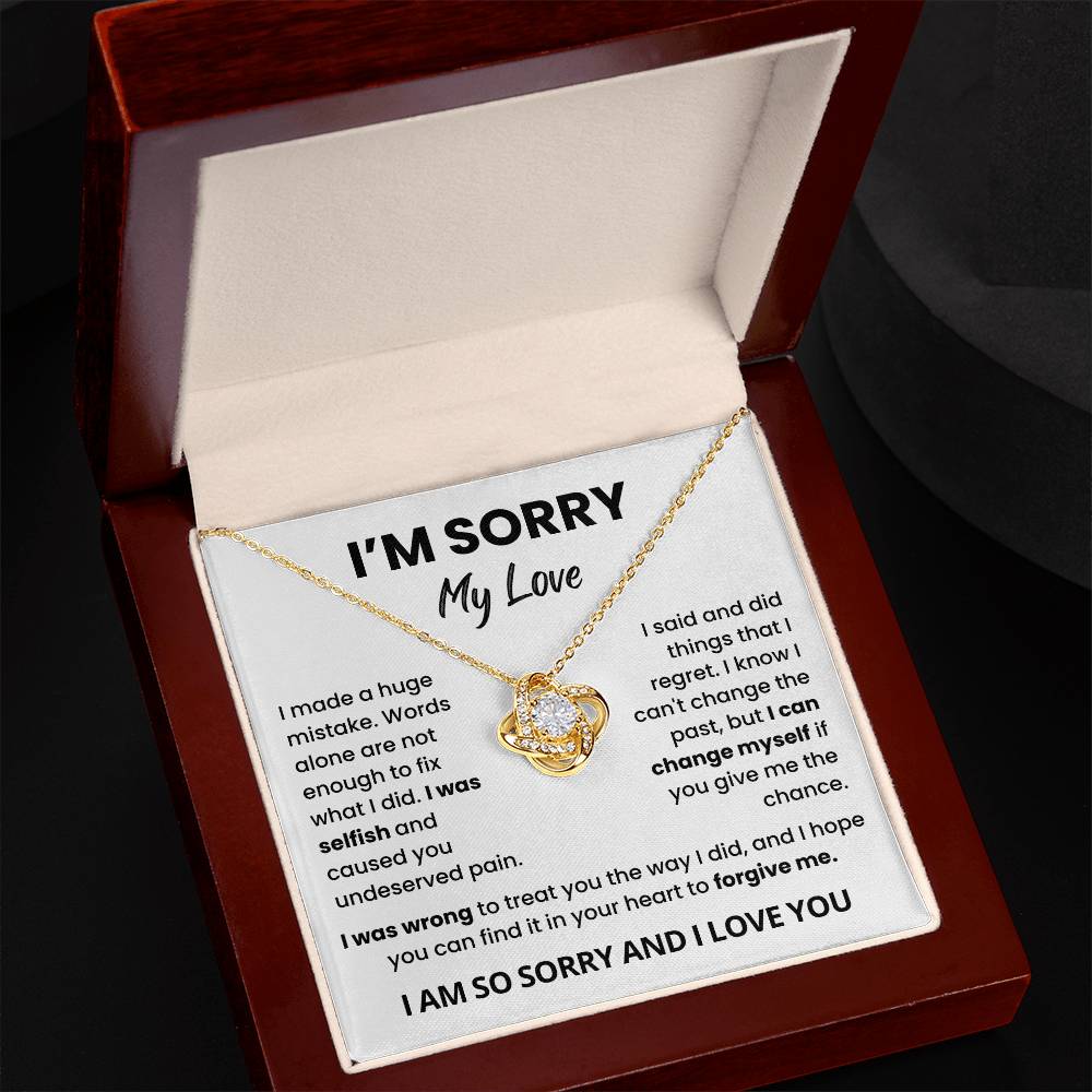 To My Love Sorry Necklace – Meaningful Apology Gift for Her