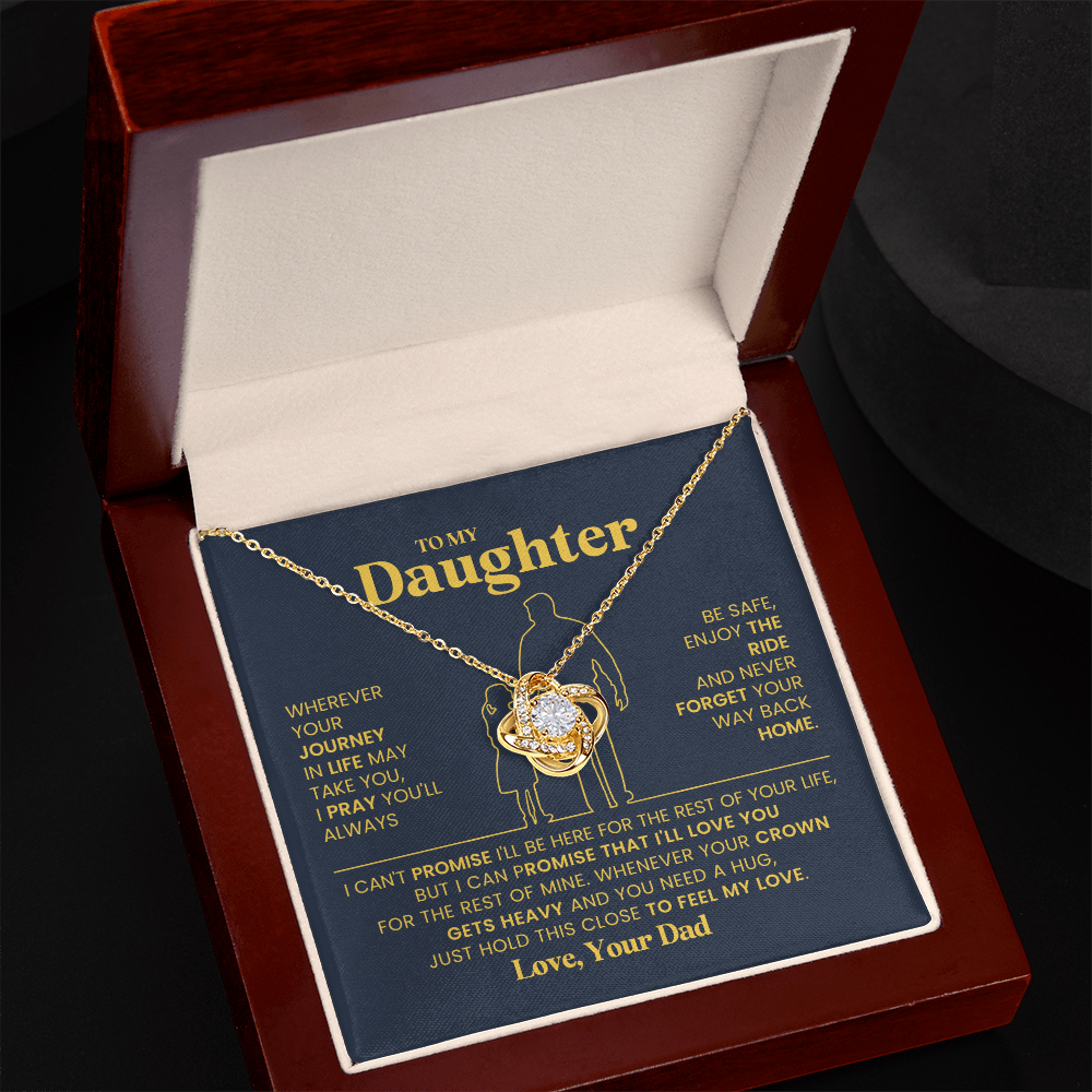 To My Daughter Necklace from Dad | Meaningful Birthday Gift for Her