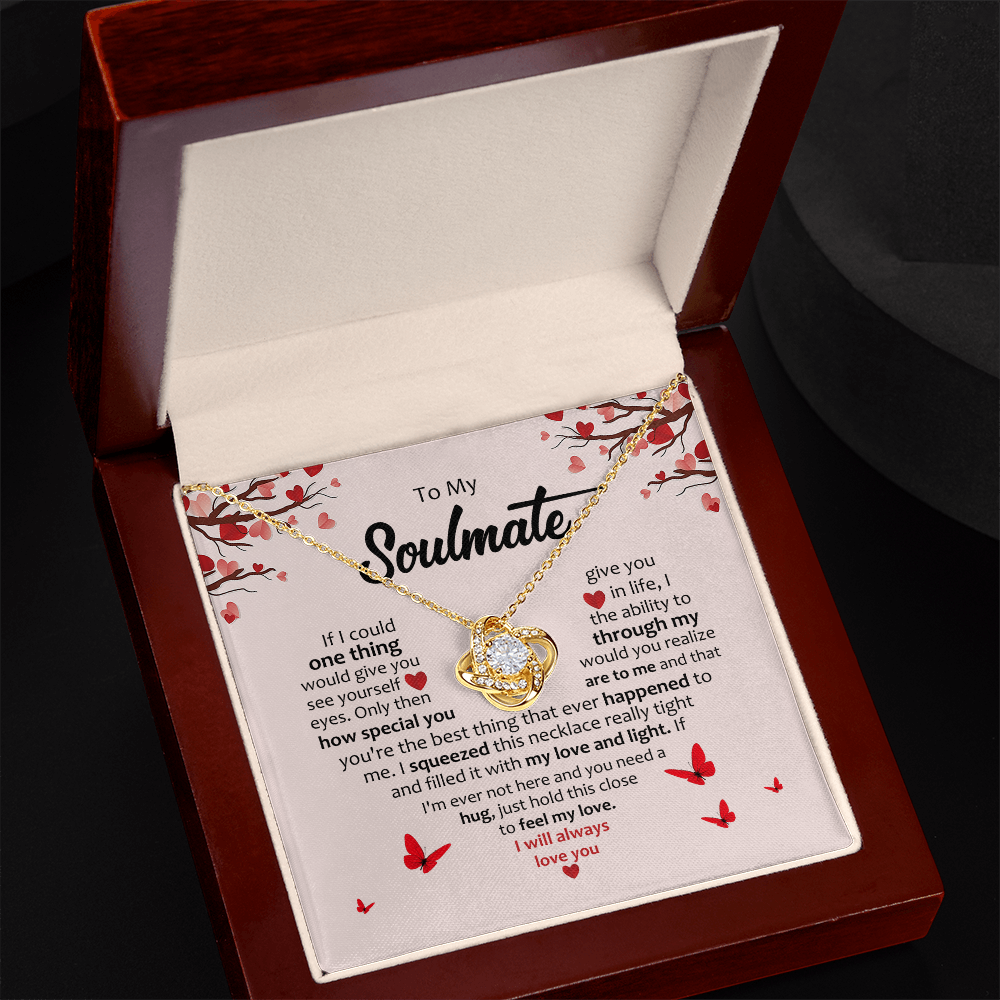 Gifts For Soulmate - Valentines Day Gifts For her - Love Knot Necklace