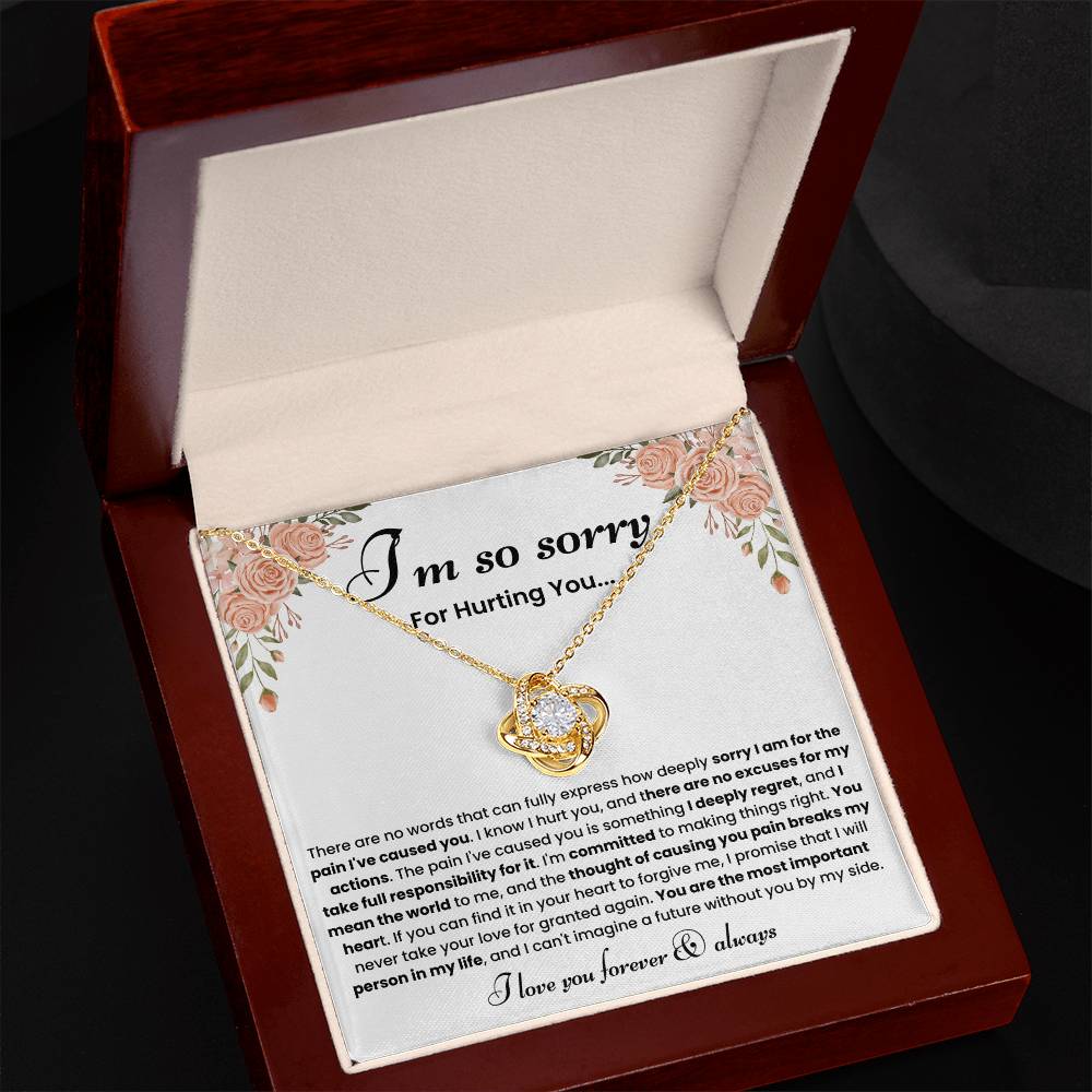 Forgiveness Necklace for Her – Heartfelt Apology Jewelry Gift