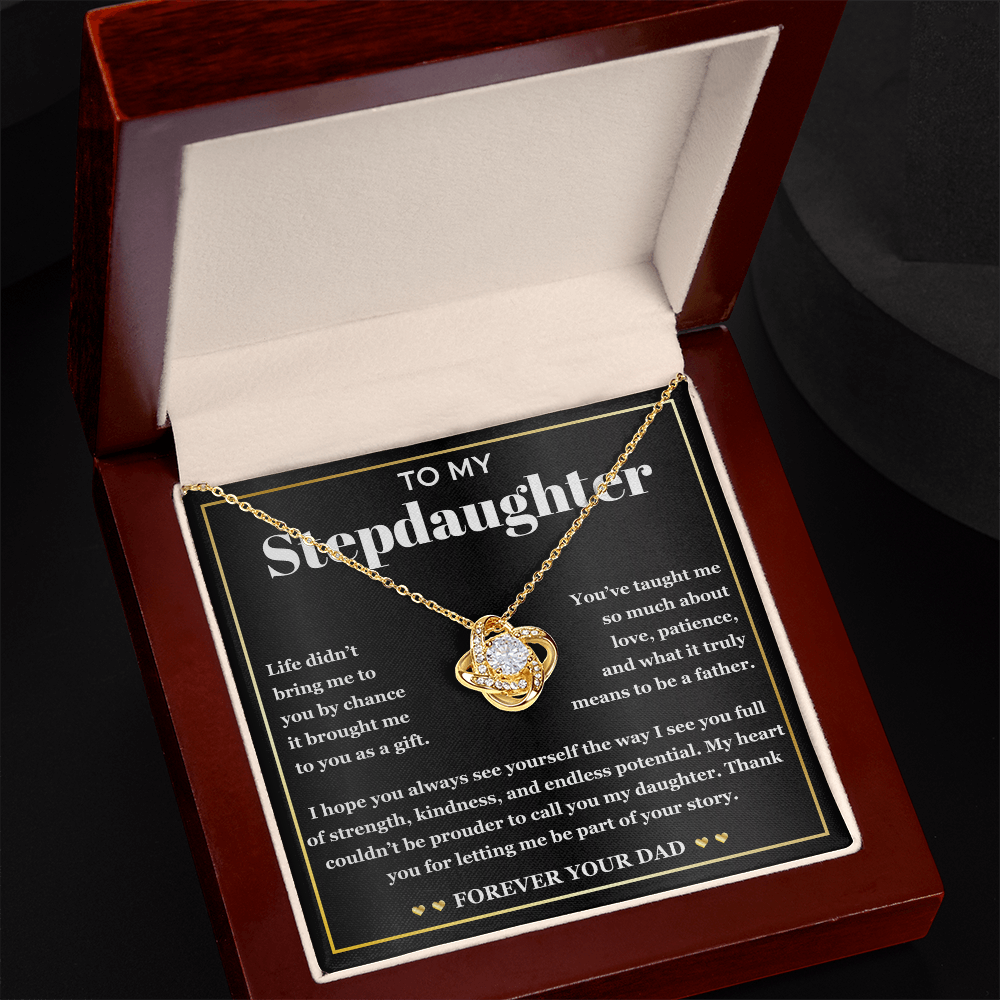 Stepdaughter Necklace With Elegant Gift Box & Heartfelt Message Card