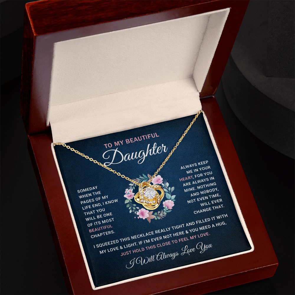 To My Daughter Necklace | Gift for Daughter from Mom Dad | Jewelry