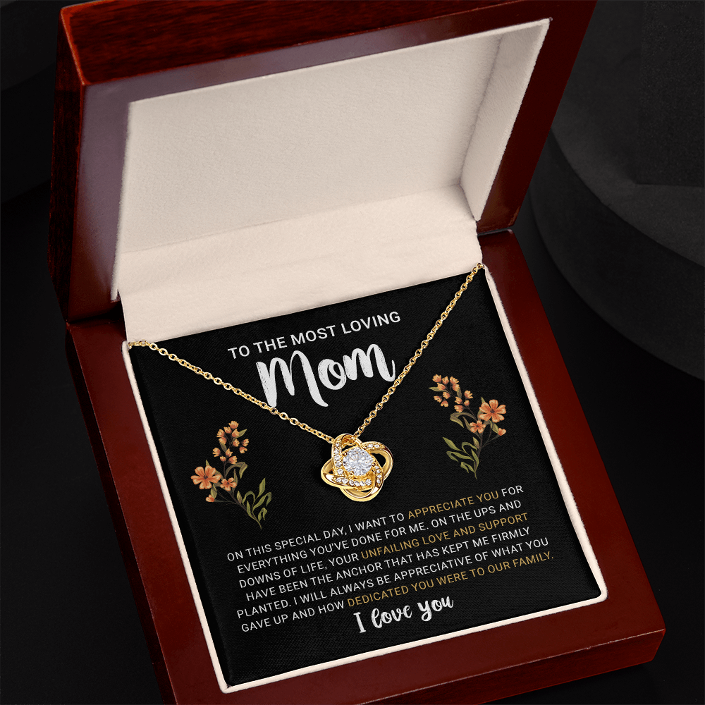 To My Mom Necklace from Daughter | Meaningful 2026 Love Knot Gift
