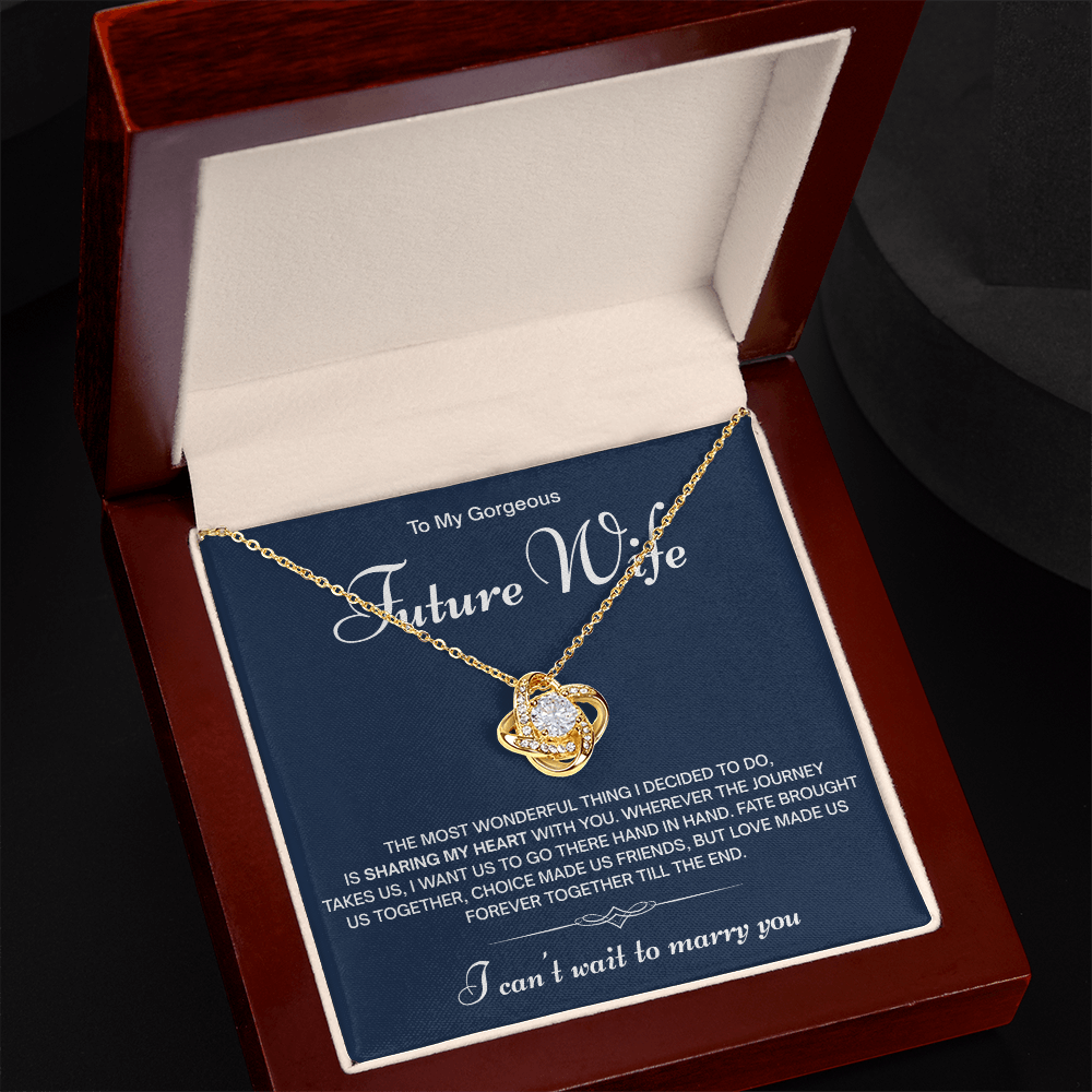 To My Gorgeous Future Wife Necklace – I Can't Wait to Marry You