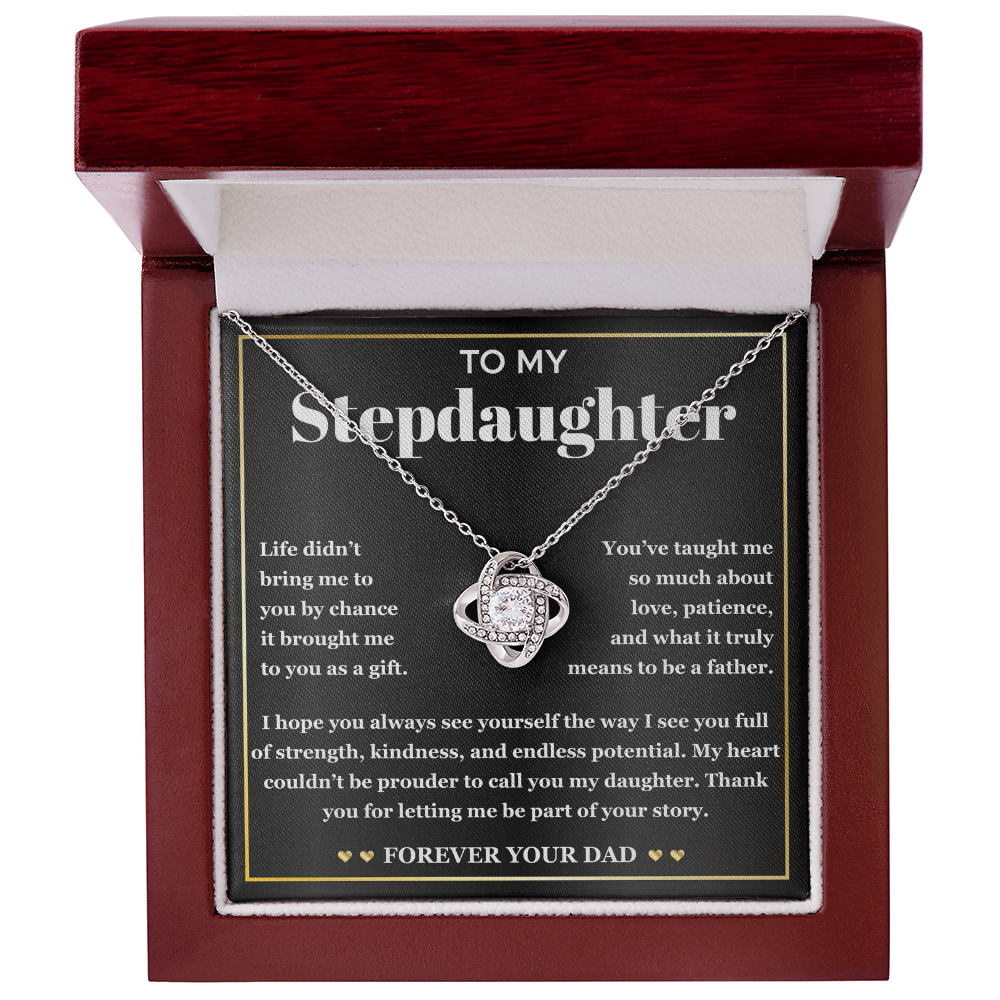 Stepdaughter Necklace With Elegant Gift Box & Heartfelt Message Card