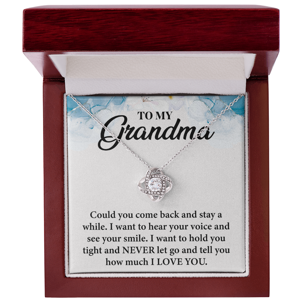 To My Beloved Grandma - in Every Quiet Moment, You Are in My Thoughts- Necklace