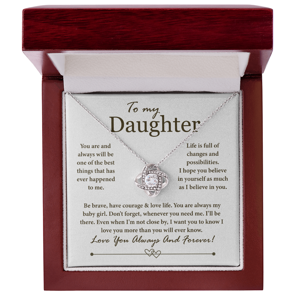 To My Daughter - You Are Always My Baby Girl, Love You Always and Forever - Necklace