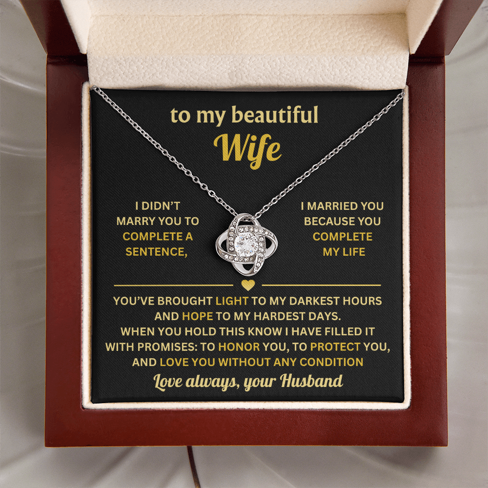 To My Wife - Never Forgot How Much I Love You, Romantic Gifts for Her