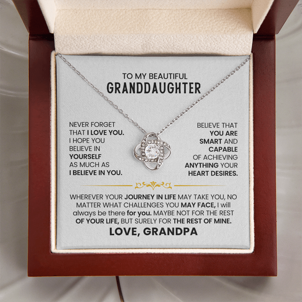 To My Granddaughter - Never Forget How Much I Love You