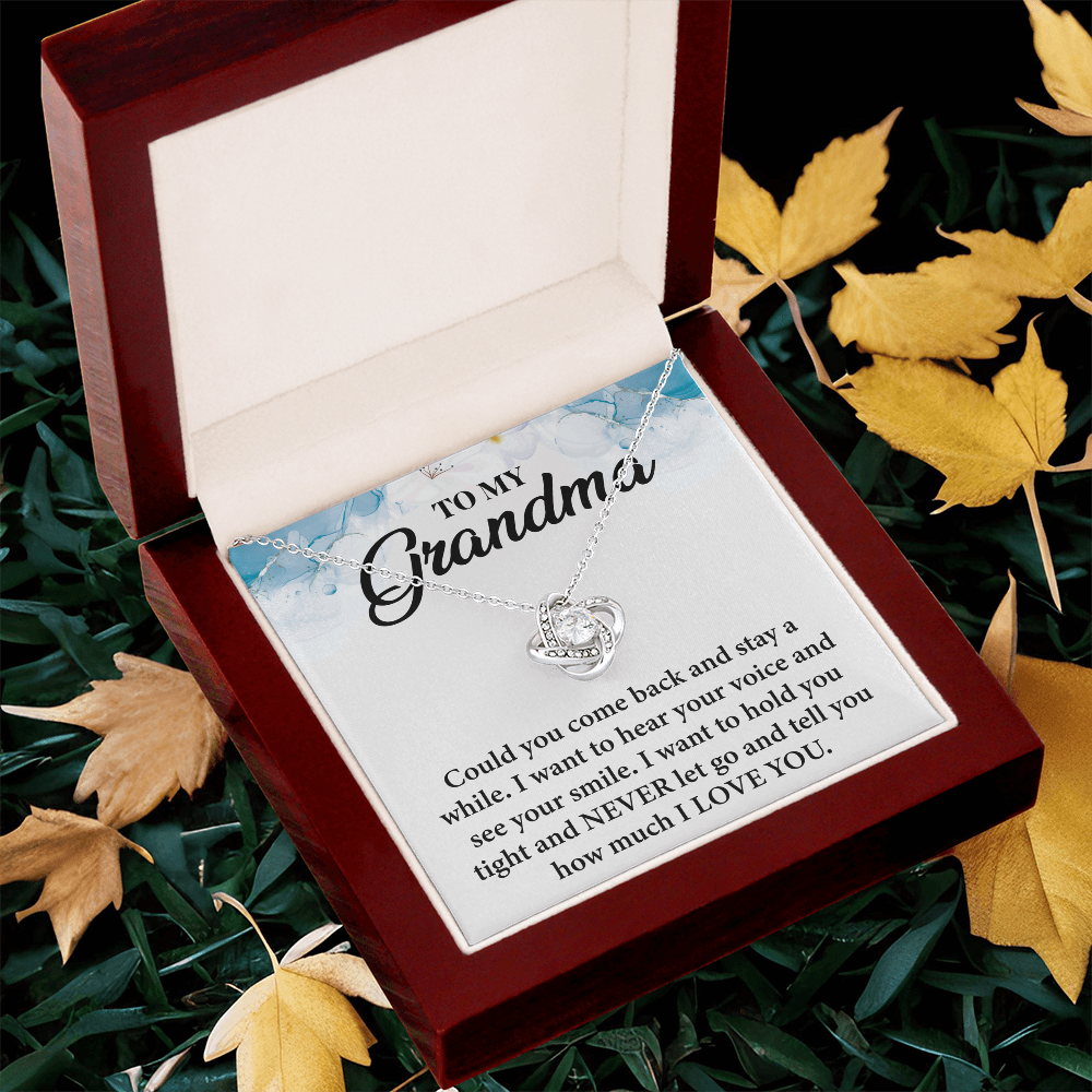 To My Beloved Grandma - in Every Quiet Moment, You Are in My Thoughts- Necklace