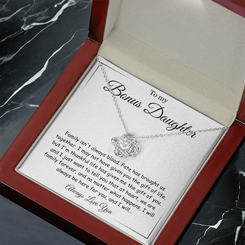 To My Bonus Daughter - Hold This Beautiful Jewelry Close to Feel My Love