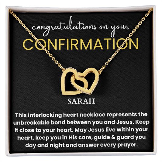 Personalized Confirmation Gift for Women Necklace - Catholic Confirmation Gift, Confirmation Sponsor Gift, First Communion Gift Baptism Girl