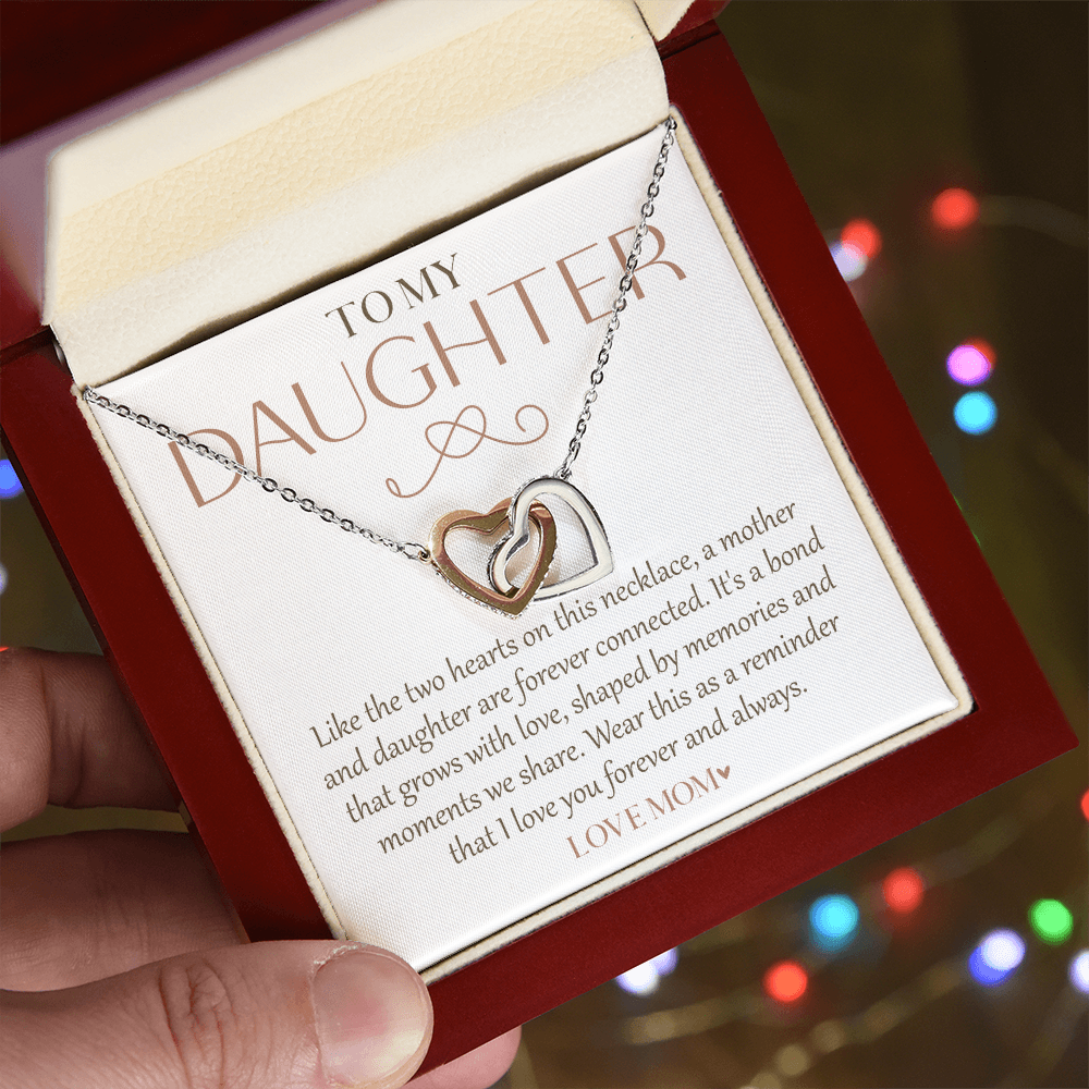 Mother Daughter Necklace - Meaningful Gift for Daughter From Dad