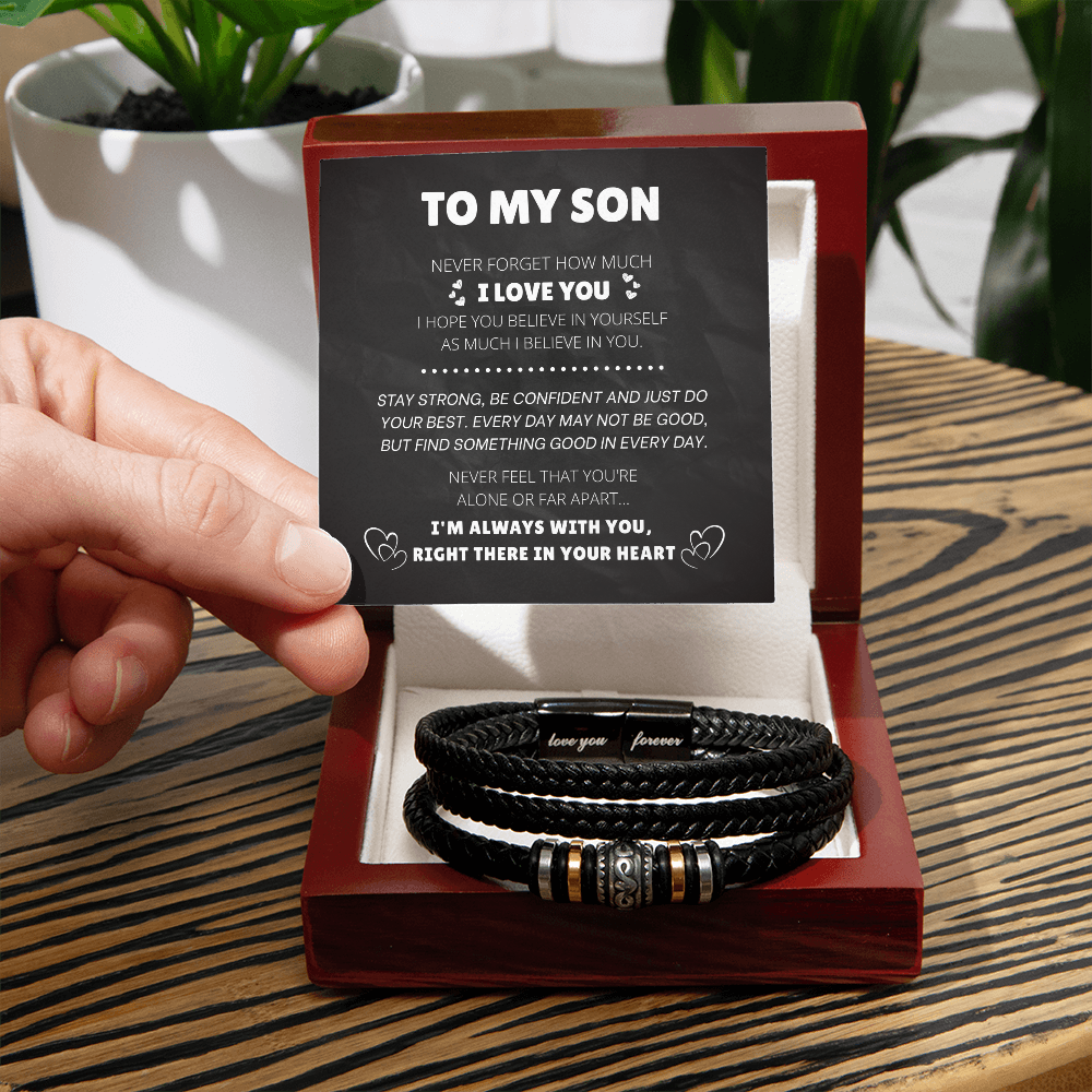 To My Son Bracelet | "Love You Forever" Meaningful Gift for Son 2026