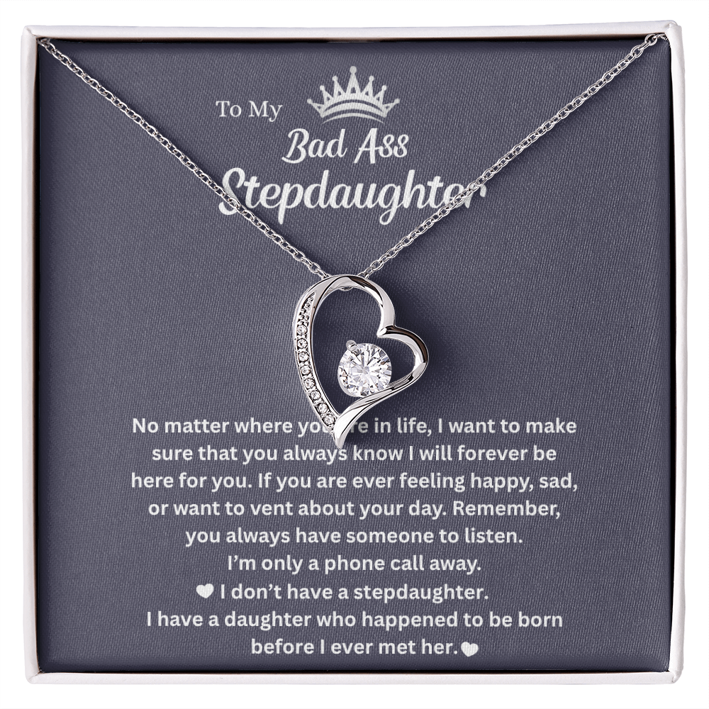 To My Stepdaughter - I'll Always Be With You - Forever Love Necklace