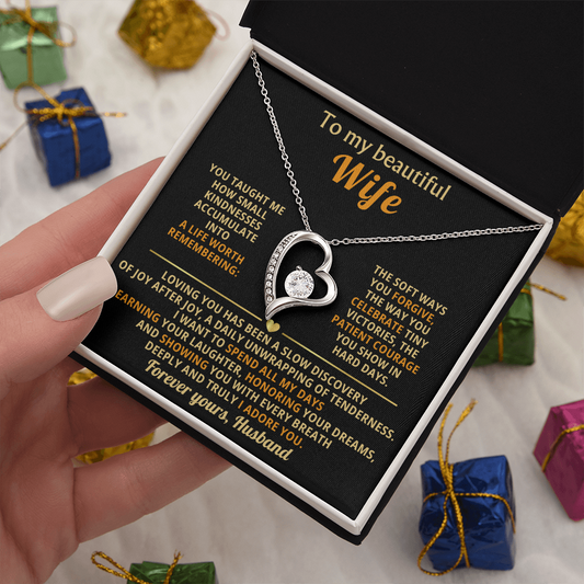 To My Wife I Love You Forever & Always Necklace - Gifts From Husband