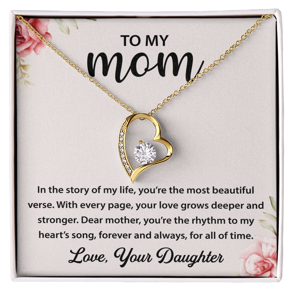 To My Mom - You're My Universe - Love Knot Necklace