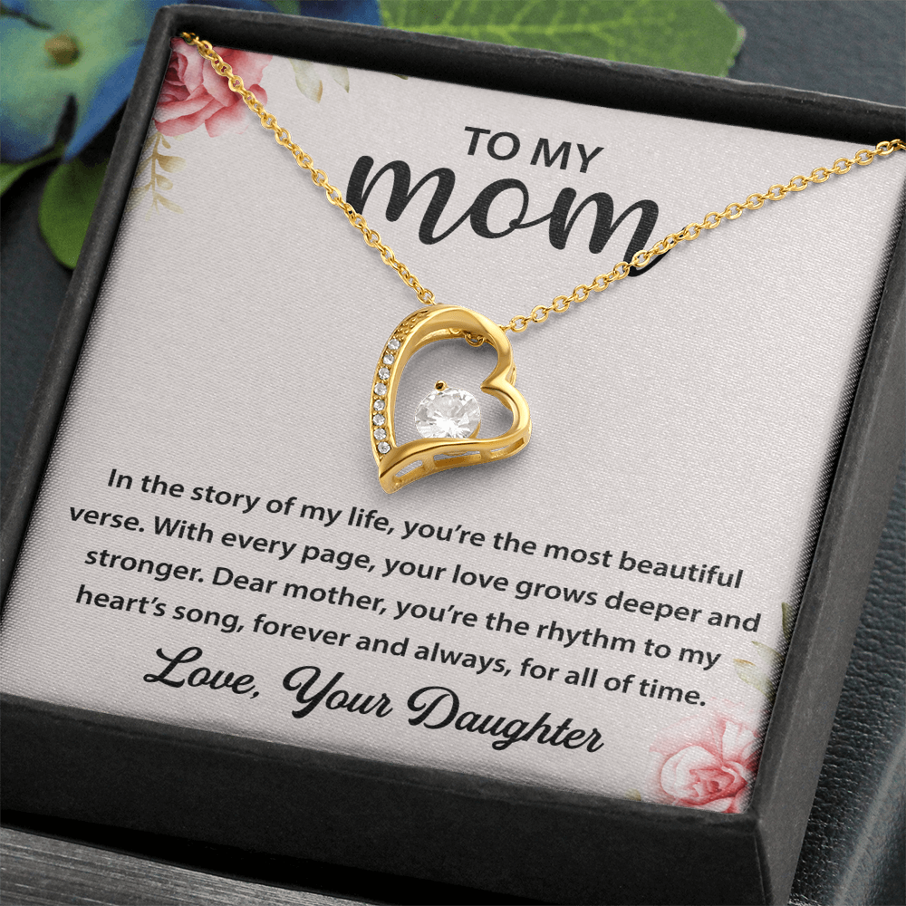 To My Mom - You're My Universe - Love Knot Necklace