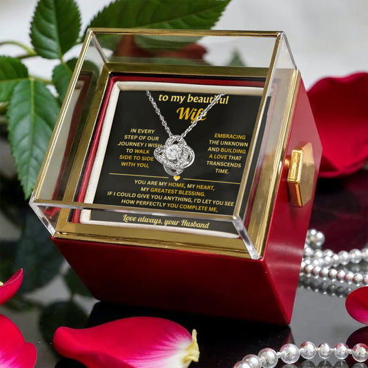Jewelry for My Beautiful Wife With Heartfelt Message Card